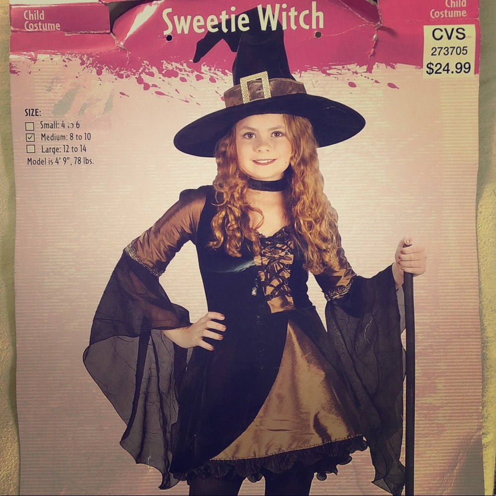 Girls Sweetie witch outfit